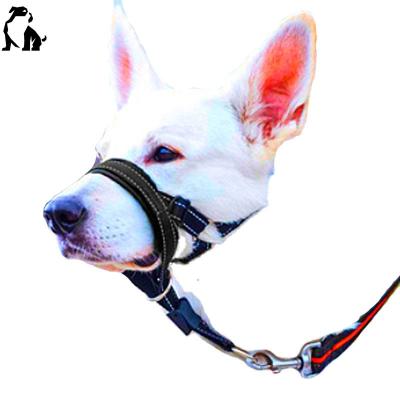 China Dog Muzzle Mouth Rope Adjustable HANDOU Dog Collars Durable Training Rope Nylon Breathable Soft Durable Dog Muzzle for sale