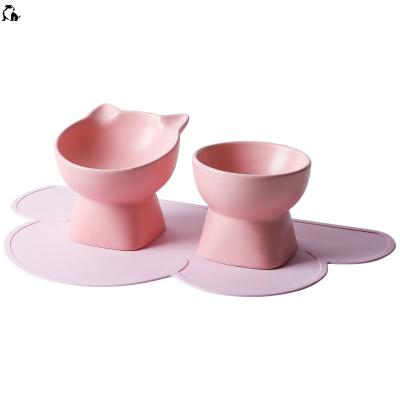 China Wholesale Custom Viable HANDOU Colorful Fashion Ceramic Pet Bowl for Dogs and Cats Pet Water Food Feeder for sale