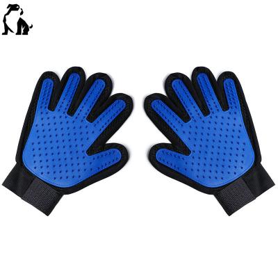 China Custom Viable Silicone Pet Hair Remover Gloves Pet Grooming Grooming Glove Deshedding Guantes de mascotas Glove With 260 Grooming Tips for sale