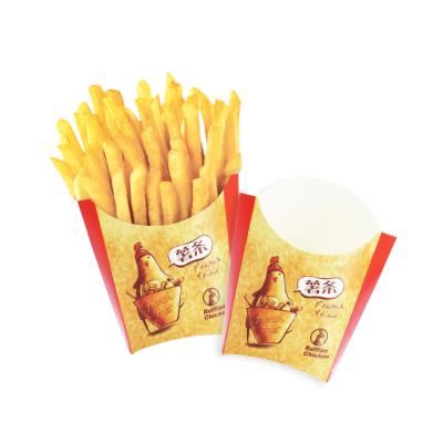 China Logo Design Disposable French Fries Box Food Packaging Box Stain Customizable Wholesale for sale