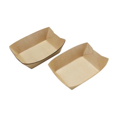 China Snacks Fried Chicken Fries Food Packaging Fast Food Recyclable Paper Box for sale