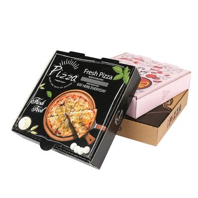 China Custom Printed Recycled Materials Cheap Pizza Boxes Pizza Boxes Brown Paper Corrugated Pizza Boxes Wholesale for sale