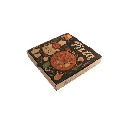 China 6 Inch Recyclable Customizable Mini Pizza Boxes with Corrugated 3 Layers Box Wrapping Paper Pizza for sale