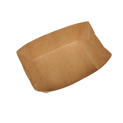 China Disposable Biodegradable Kraft Paper Disposable Boxes For Food Packaging Container Package Takeaway Boxes for sale