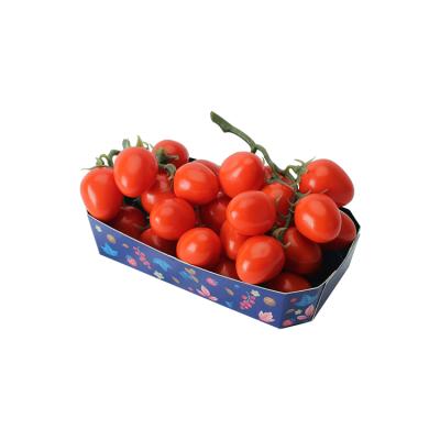 China Disposable Disposable Fruit Tomato Packaging Creaseless Box Without Lid Ship Box Color Draw Grape Packaging Box Store for sale