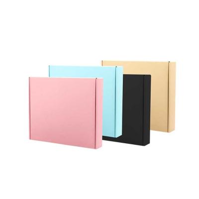 China Color Recyclable Wholesale Cowhine Spot Airplane Box Clothing Corrugated Shipping Cardboard Mail for sale