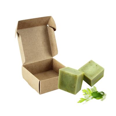 China Wholesale High Quality Handmade Recyclable Stain Kraft Paper Soap Packaging Box for sale