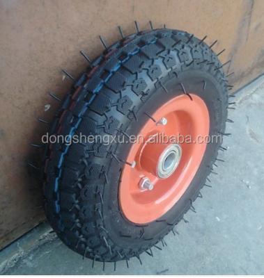 China Tire Rim Steel Wheelbarrow Rubber Wheel 3.00-8 3.00/3.25-8 for sale