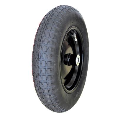 China Non-Marking Wear Resistant Rubber Power Wheels Solid Tire For Wheelbarrow for sale