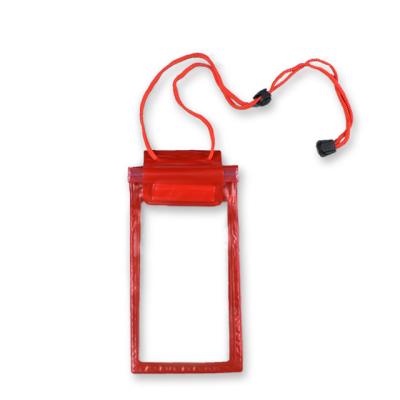 China Hot Selling High Quality Service Good Quality PVC Mobile Phone Waterproof Pouch With Strap for sale