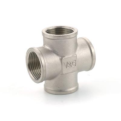 China Wholesale New Style Cross-threaded Water Pipe Internally Threaded Cross Joint Fittings Four Way Joint Equal for sale