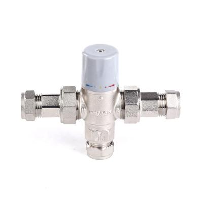 China General Hot Cold Water BrassThermostatic Mixing Valve for sale