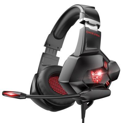 China Gaming Headset Onikuma K11 Stereo Gaming Headset Noise Canceling Headphones With MIC LED Light for sale