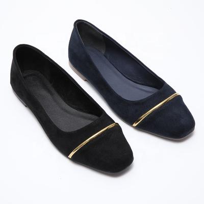 China Breathable Customized Flat Shoes Good Quality Women Office Loafer Shoes Woman Flat Flat Ladies Shoes for sale