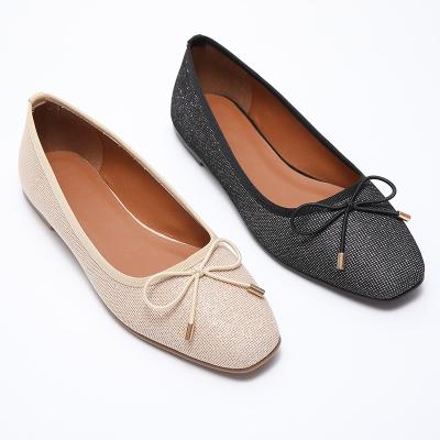 China New fashion designer doll casual shoes breathable fashionable custom made ladies flat shoes for women flat ladies flat shoes for sale