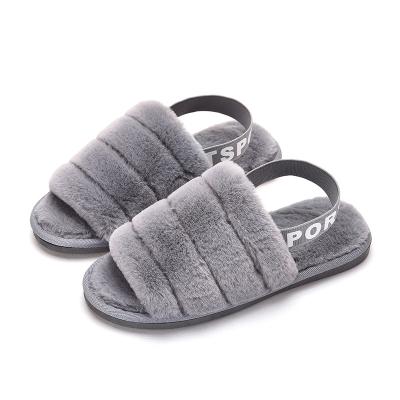 China 2021 New Fashion Trend Women's Rabbit Fur Women Ladies Girl Fluffy Artificial Fur Slipper For Daily Life for sale