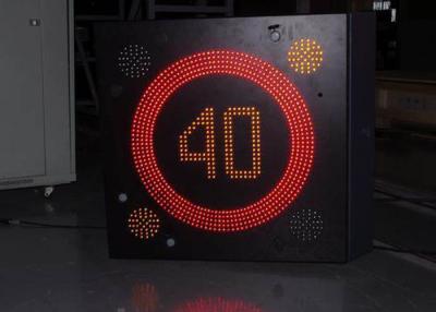 China Road Flexible Digital Speed Limit Signs , Led Message Board Signs Lower Flashing Lantern for sale