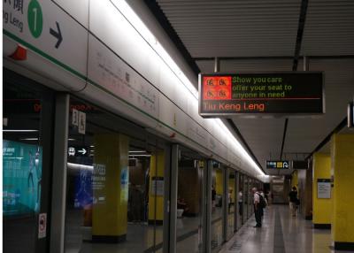 China Placas de exposição eletrônica fáceis de Maintenan, sinais impermeáveis do quadro de mensagens do passageiro à venda