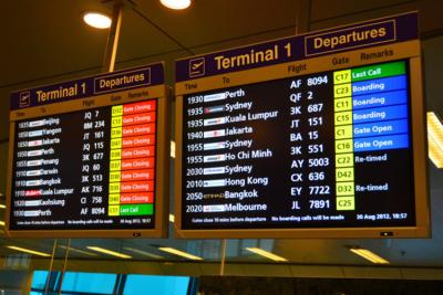 China Smart Advertising Fontlit LED Airport Information Billboard Energy saving for sale