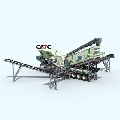 China Quarry New Design Wheel Hammer Crushing Mobile Heavy Screening Plant Hammer Crusher Station for sale