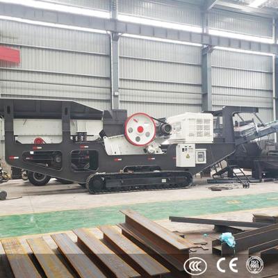 China Energy Saving Crawler Type Mobile Limestone Gravel Jaw Crusher Rock Quarry Stone Crushing Plant 300t/h for sale