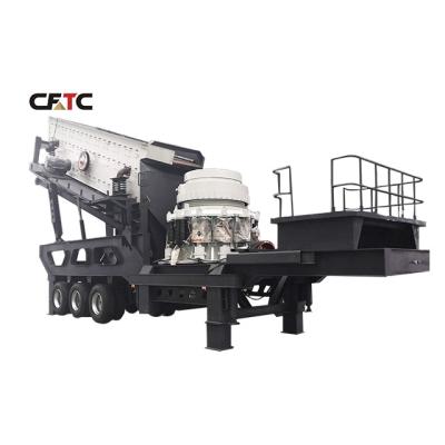 China Good Complete Quarry Performance 60tph Mobile Cone Crusher Plant For Crushing River Stone Bangladesh for sale