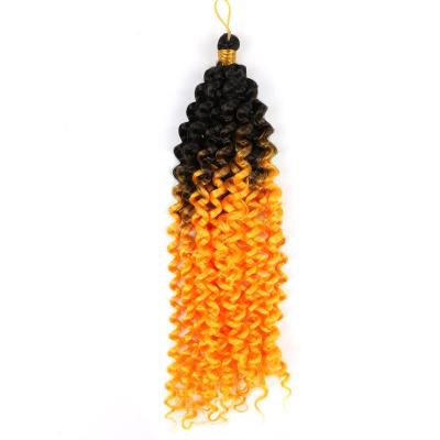 China 14inch High Fiber Freetress Curly I-Tip Hair Temperature Twist Deep Water Wave Hair for sale