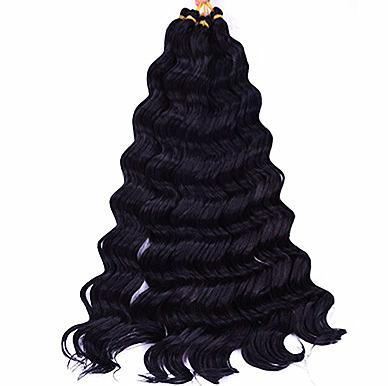 China Curly Loop Big Crochet Hair Pattern Deep Curly Hair Extensions 18inch 80g Long for sale