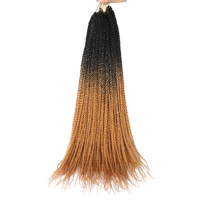 China 24 Inch Curly Senegalese Twist Crochet Braid Hair for sale