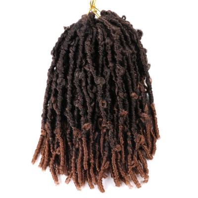 China Butterfly locs hair 14 18 24 32 36 inch soft handmade butterfly locs crochet hair for sale