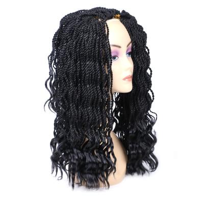 China Straight Curly Twist Braids Wavy Senegalese Twist Hair With Wavy Ends for sale