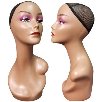 China With wig factory price display female adjustable mannequin head model head for display wig cap props show props model head for sale