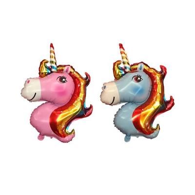 China Gift Toy Hot Sale Balloons Unicorn Helium Balloons Animal Shaped Wabao Foil Balloons for sale