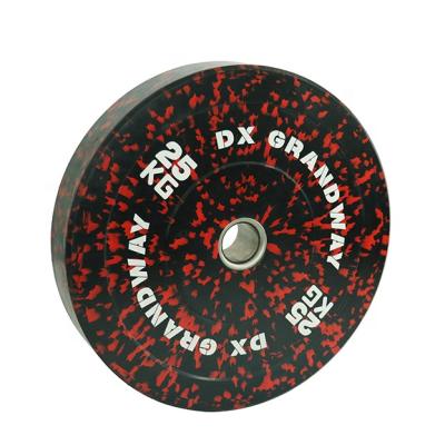 China 25KG DX Grandway Rubber Color Dot Weight Spot Weight Lifting Bumper Plates for sale