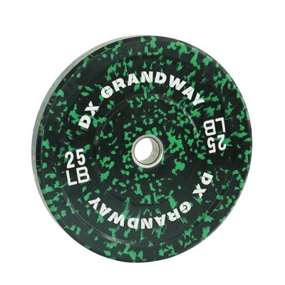 China Virgin Rubber Cheap Price Colorful Dot Weight Spot Weights Rubber Lifting Bumper Plates for sale