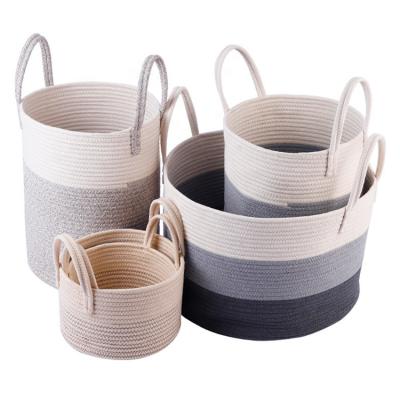 China Wholesale Viable Cotton Rope Basket Extra Large for sale