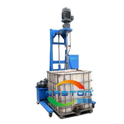 China TC-IBC-EXD3.7 Viscous Liquid Car-bottom IBC Drum Electric Lifting Blade 1000L Small Diameter IBC Agitator Telescopic Mixer. for sale