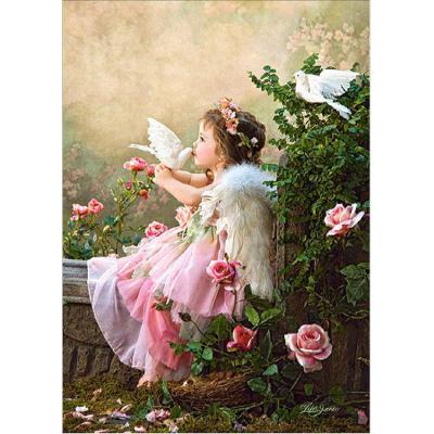 China Waterproof+ECO-Friendly New Product Diamond Drawing Fine Workmanship Multiple Sizes Girl Kisses Dove Diamond Painting for sale