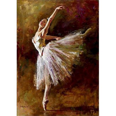 China Waterproof+ECO-Friendly new product full drill rhinestone painting classical ballet girl diamond custom made for drawing for sale