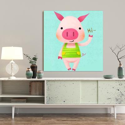 China Wholesale Waterproof+ECO-Friendly New Product Full Drill Rhinestone Factory Price Rose Cartoon Pig Diamond Painting Cartoon for sale