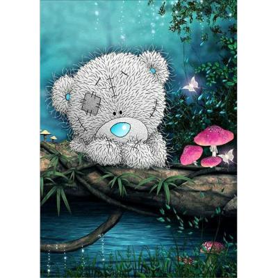 China Waterproof+ECO-Friendly hot sale custom home sale home decoration prodotto di pittura diamond doll bear diamond painting for sale