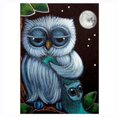 China From Waterproof+ECO-Friendly Factory New DIY Series Owl Dot Drill Diamond Decorative Painting Animal Painting Direct Supply for sale