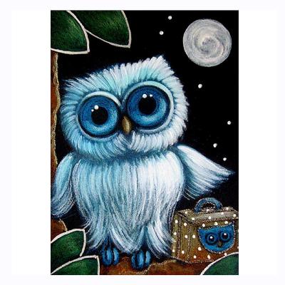 China Wholesale Waterproof+ECO-Friendly Diamond Drill Dot Owl Animal Series Decorative Painting Cute And Attractive Painting for sale