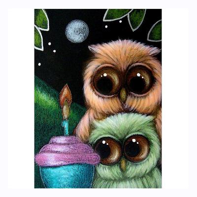 China Wholesale Animal Series Home Decorative Waterproof+ECO-Friendly Good Quality Living Room Painting Owl DIY Diamond Painting for sale