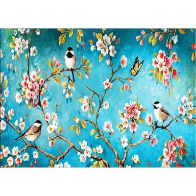 China Waterproof+ECO-Friendly New Arrival Direct Sales Custom Oriole Bird On Flower Branch 40*30cm Diamond Painting for sale