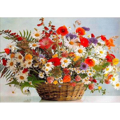 China Waterproof+ECO-Friendly Fine Workmanship Small Chrysanthemum In Flower Basket Diamond Painting 2022 for sale