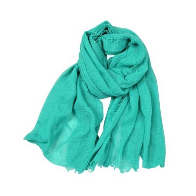 China Muslim Adult Woman Hijab Wholesale Supplier Customize Solid Color Polyester New Design Shiny Chiffon Scarf For Women for sale