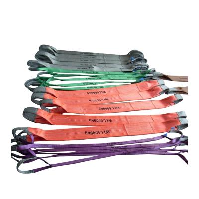 China High Break Strength Polyester Goods Lifting Flat Webbing Sling for sale