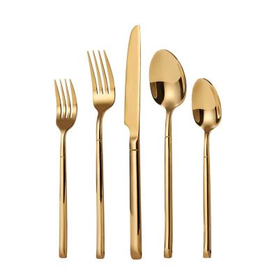 China Sustainable Morden Style High Quality Forks Knives Spoons Set Luxury Flatware 304 Stainless Steel Cutlery for sale