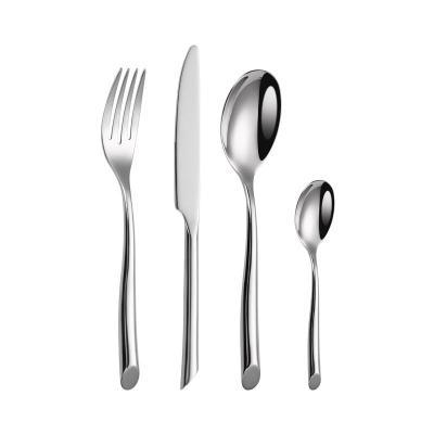 China Sustainable Discount Stainless Steel Dinnerware Sets Luxury Cutlery Silverware Flatware Spoon and Fork Set for sale